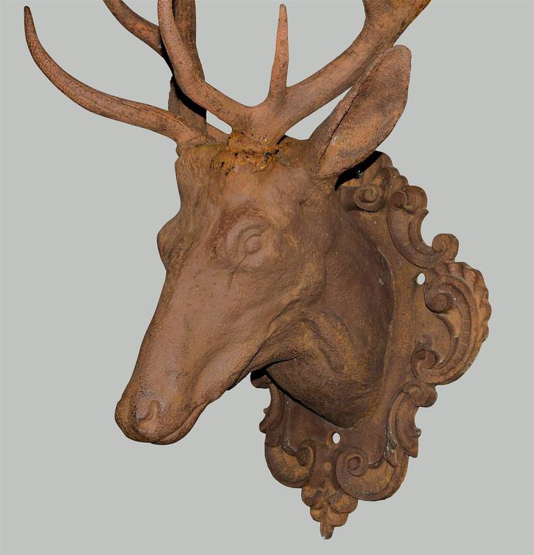 stag head plaque