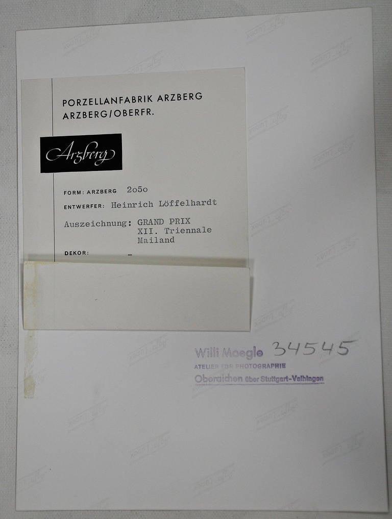 vintage print by Willi Moegle (ca.1960s)  - Arzberg No.2050