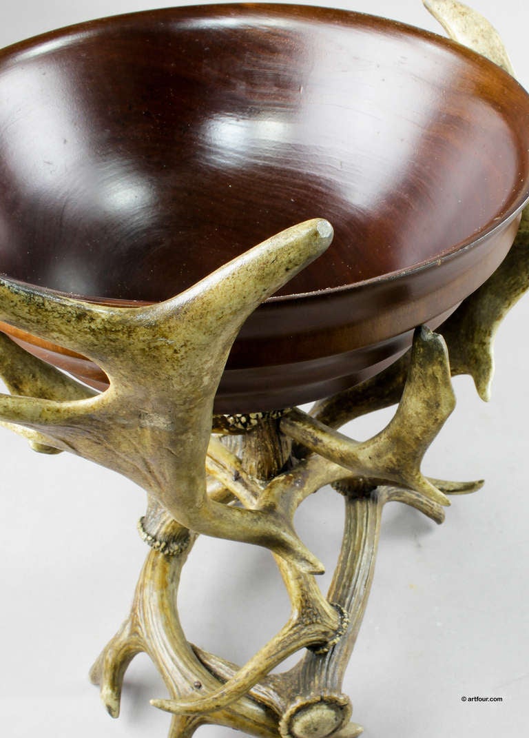 antler bowl centerpiece