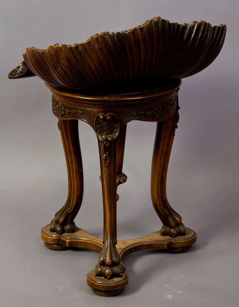 antique wooden piano stool
