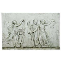 Antique Mythological Stucco Wall Relief ca. 1900