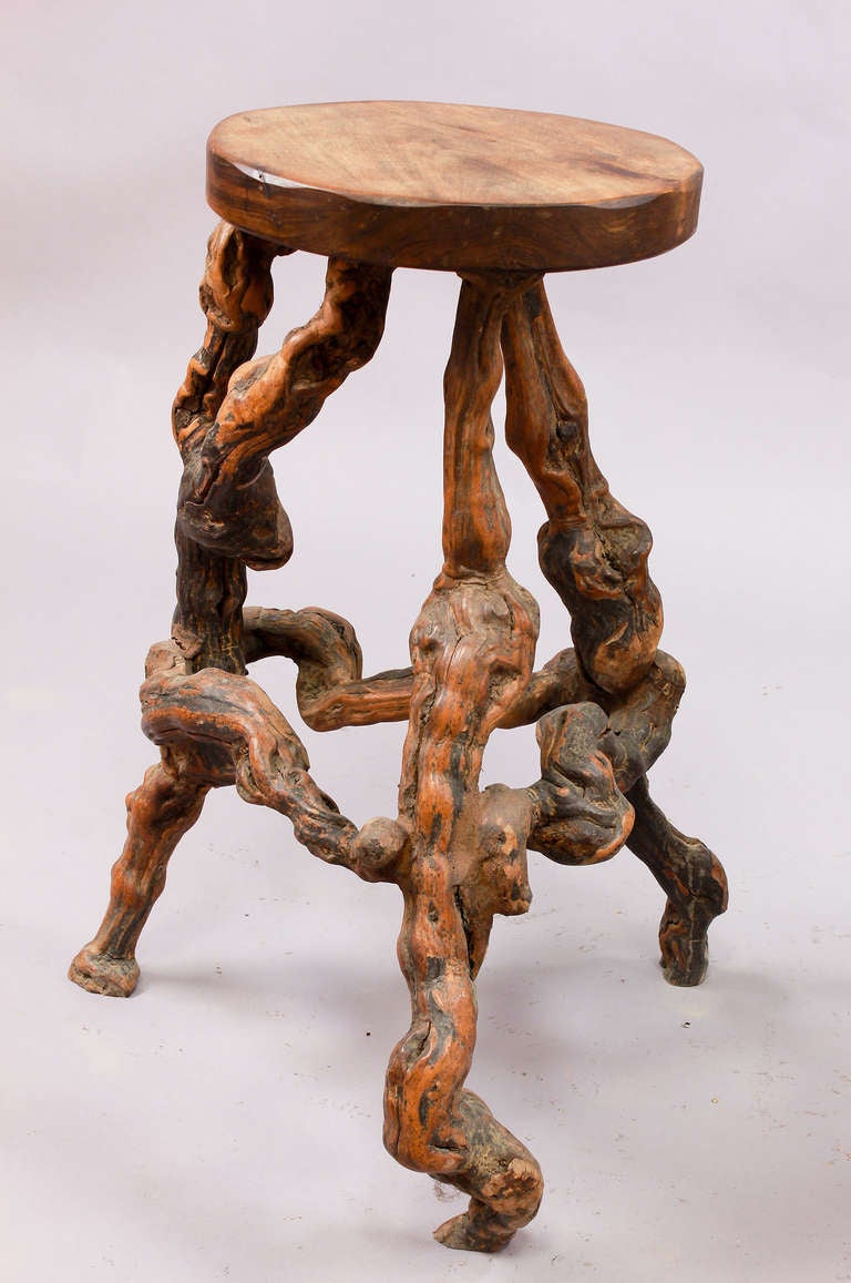 Vintage Wine Bar Made of Vines Wood For Sale at 1stdibs