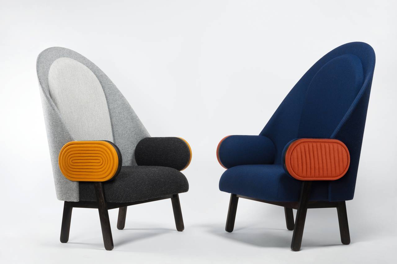 French ‘MOON-B', a Contemporary Armchair with a Vintage Twist in Limited Edition
