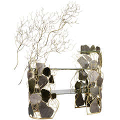 'Obsidian Dream' Console & Five Decorative Bushes by Taher Chemirik 3