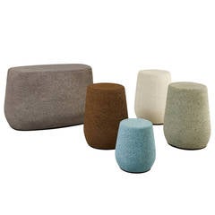 'Lightweight Porcelain' Stool or Side Table by Djim Berger 3