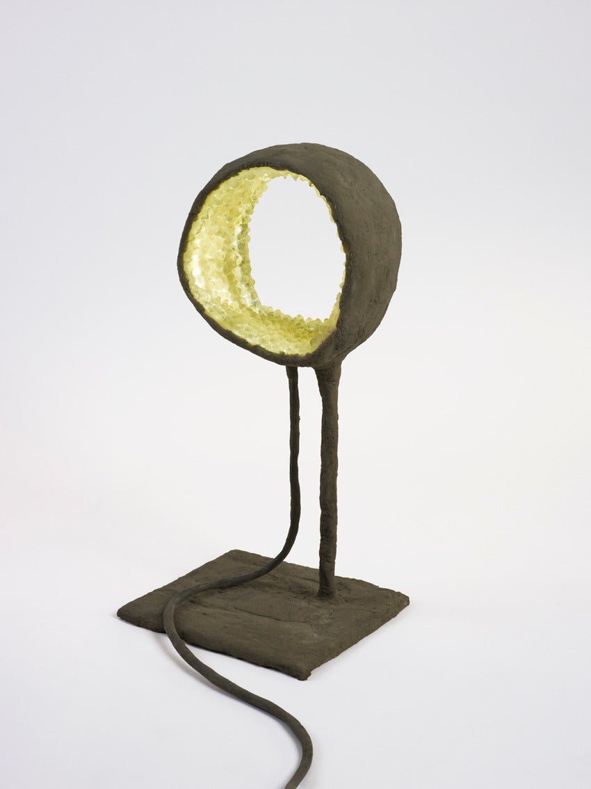 ‘Yellow green and brown luciferase’ is a handmade sculptural floor lamp and a light-producing creature. It is part of ‘Luciferase’, a collection at the boundaries of art and design and Nacho Carbonell’s first work incorporating light. 

“The root