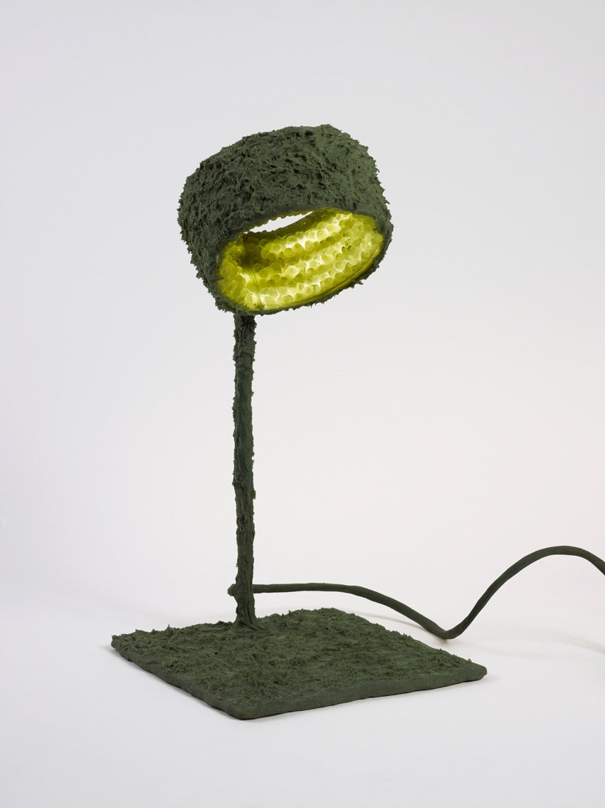 Green 'Luciferase’ is a hand-made sculpture and a light-producing creature. It is part of ‘Luciferase’, a collection at the boundaries of Art and Design, and Nacho Carbonell’s first work incorporating light. 

“The root of this word is “carrier of