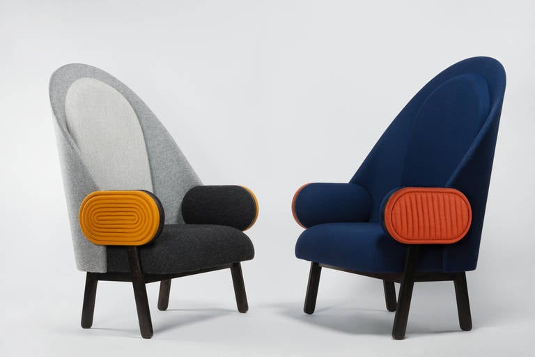 Collectible Design 'Moon' Sessel:: ein zeitgenössisches Stück mit einem Hauch von Vintage 1