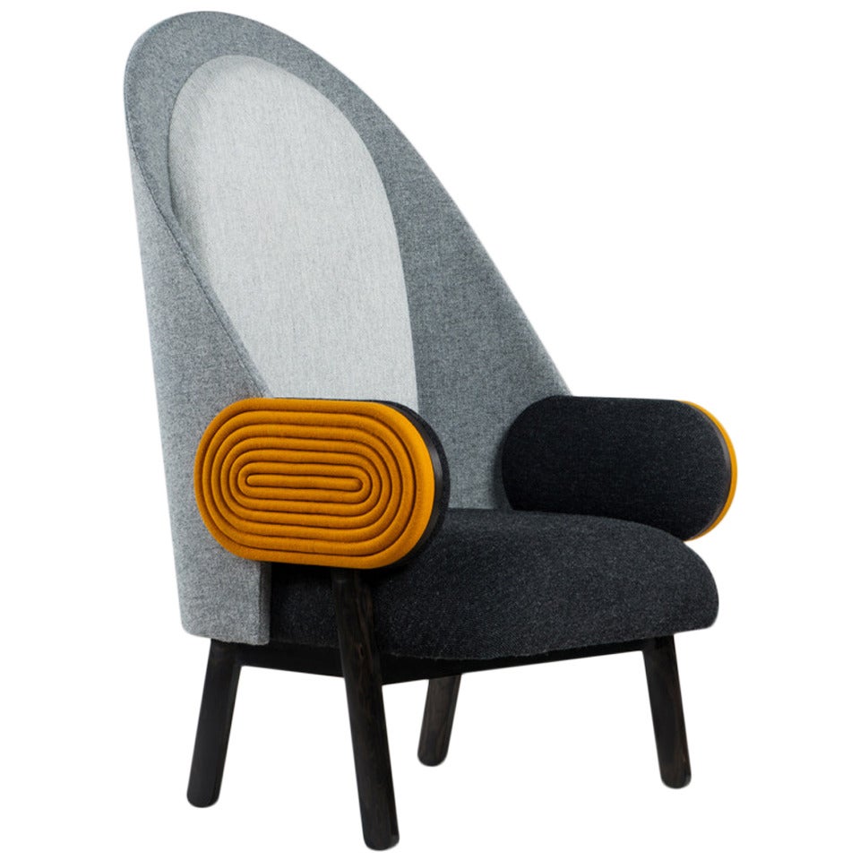 Collectible Design 'Moon' Armchair, a Contemporary Piece with a Vintage Twist