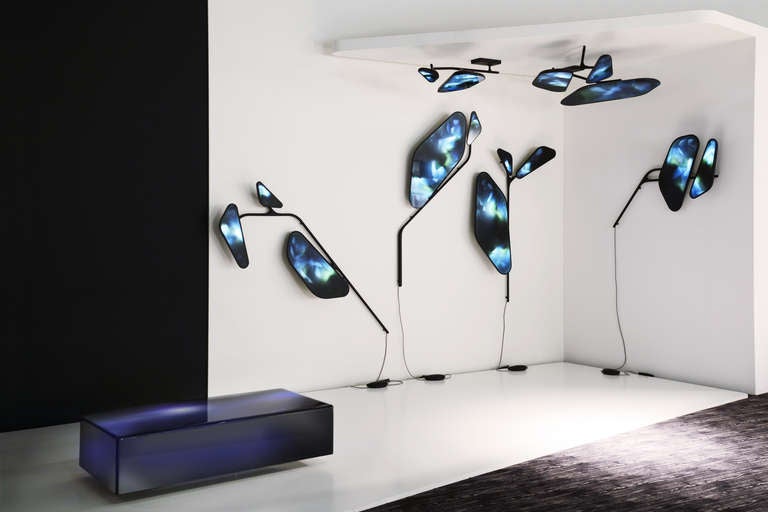 Contemporary 'Naturoscopie II', a Lighting, Kinetic Ceiling Piece with an Emotional Imprint For Sale