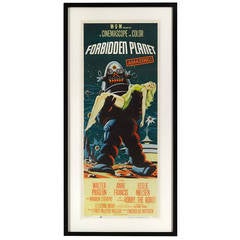 poster original du film américain "Forbidden Planet" (Planète interdite)