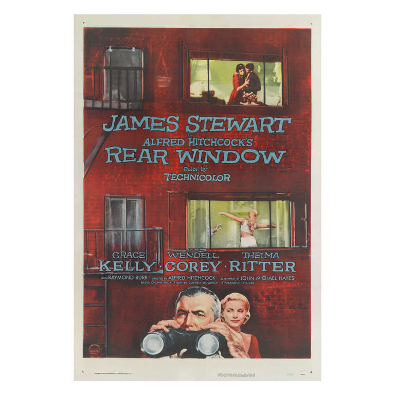 Rear Window Poster Film Poster For Sale at 1stdibs