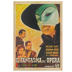 Vintage "Il Fantasma Dell'Opera" Original Italian Film Poster