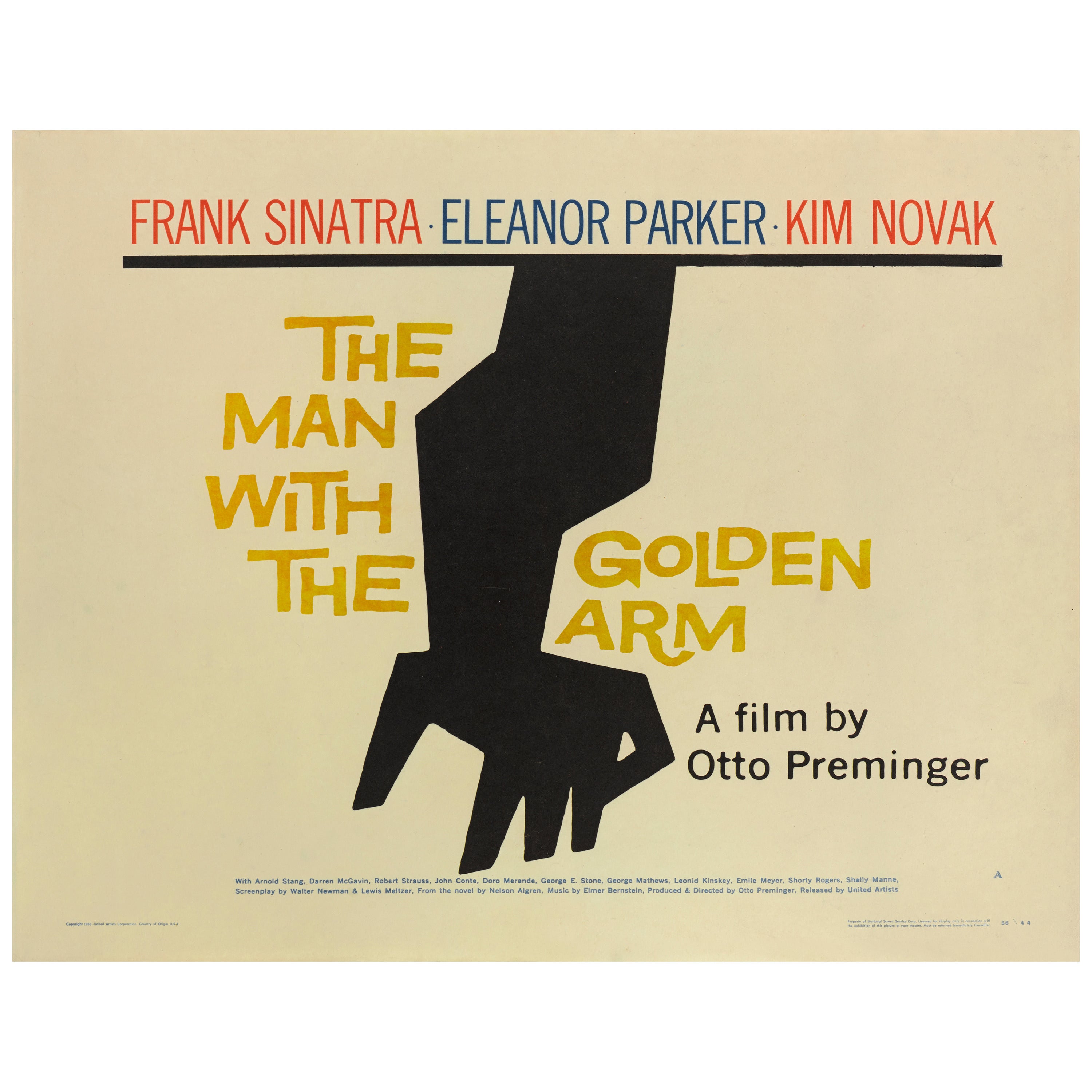 "The Man with the Golden Arm, " Original US Film Poster