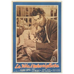 "It's A Wonderful Life, " Original Italian Film Poster