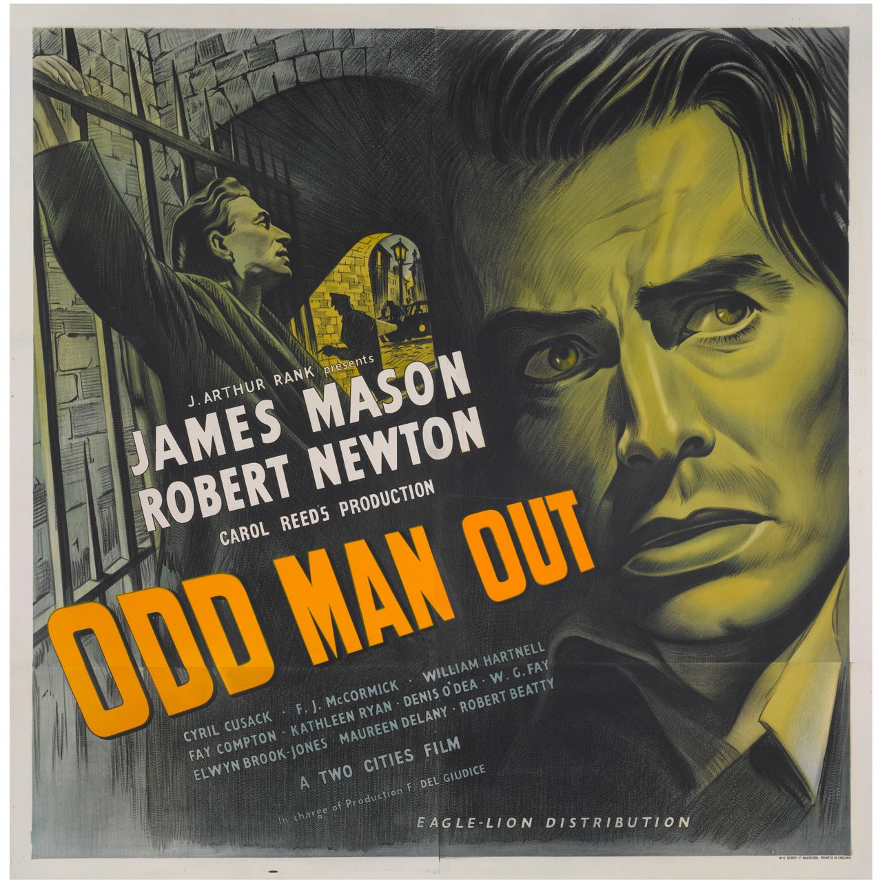 Film Poster for, "Odd Man Out"