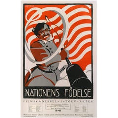 "The Birth of a Nation or Nationens Foldese, " Original Swedish Movie Poster