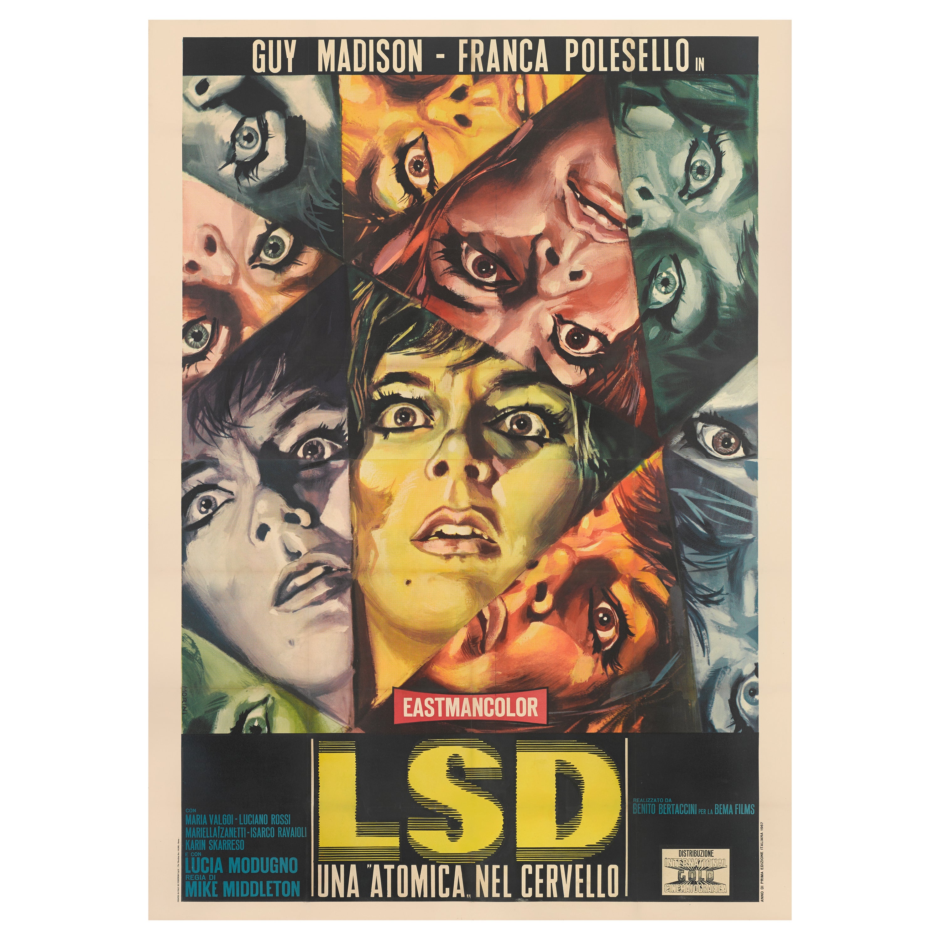 "LSD una Atomica nel Cervello, " Original Italian Movie Poster