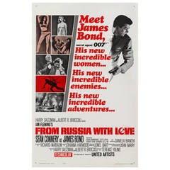 "From Russia with Love," Original US Movie Poster