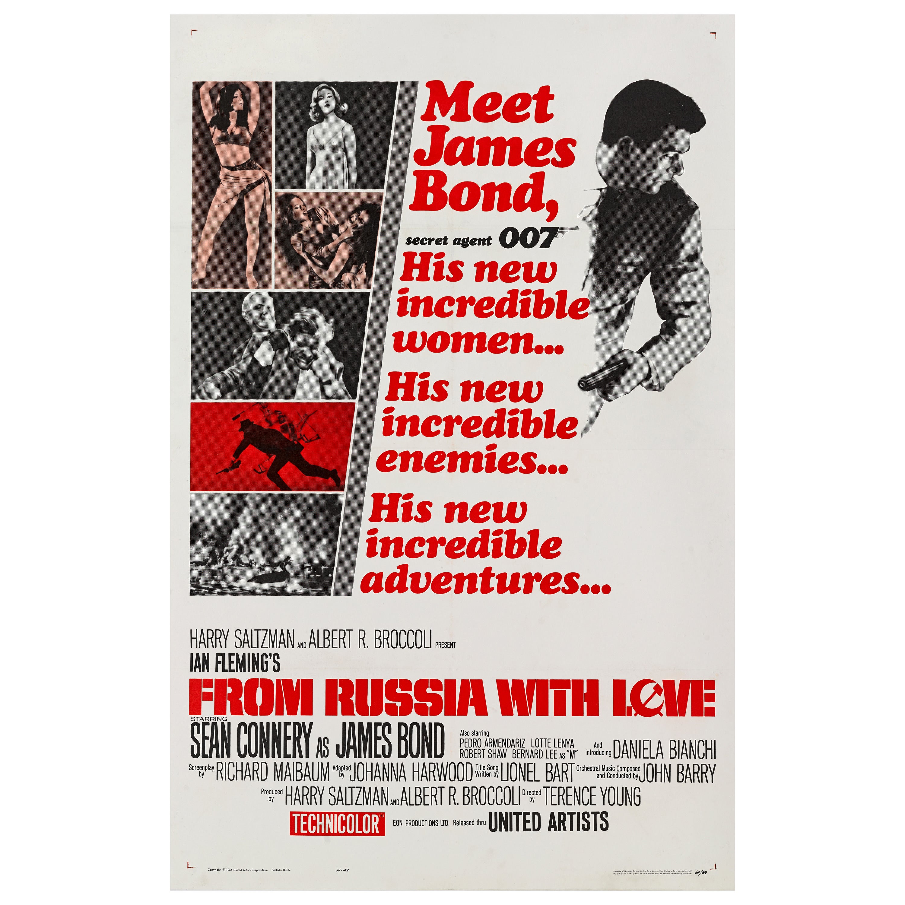 "From Russia with Love, " Original US Movie Poster