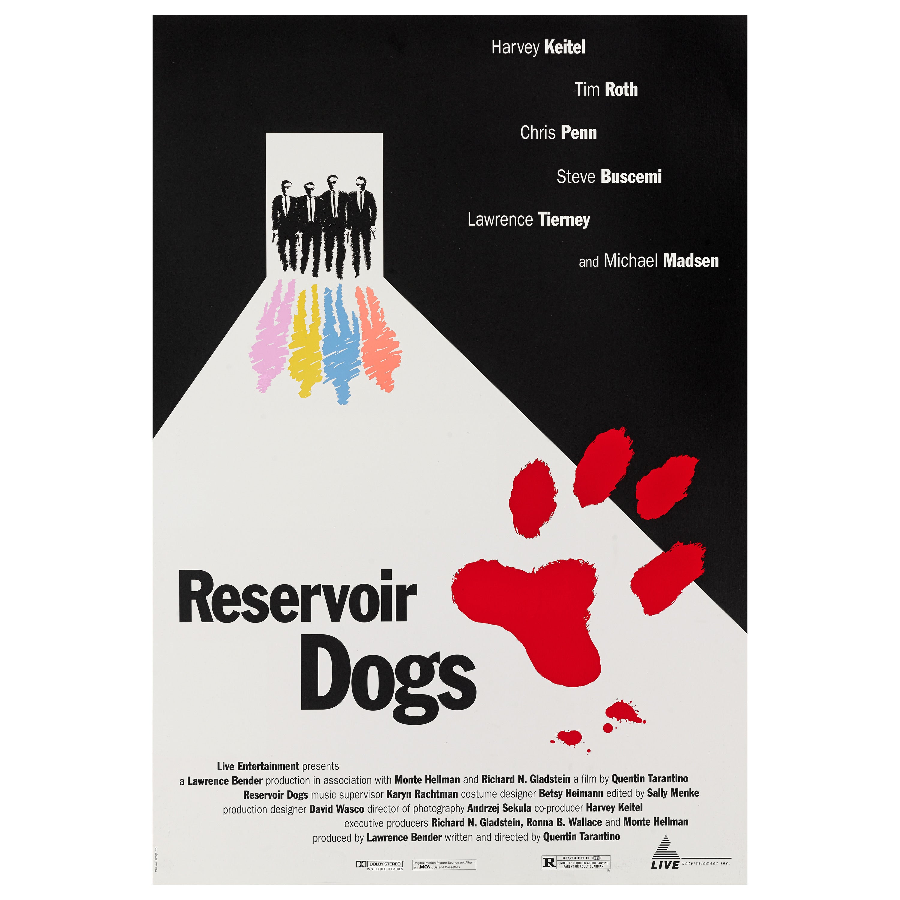 "Reservoir Dogs, " Original US Movie Poster