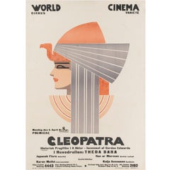 Affiche d'origine du film danois Cléopâtre (1917)