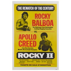 Vintage "Rocky II, " Film Poster