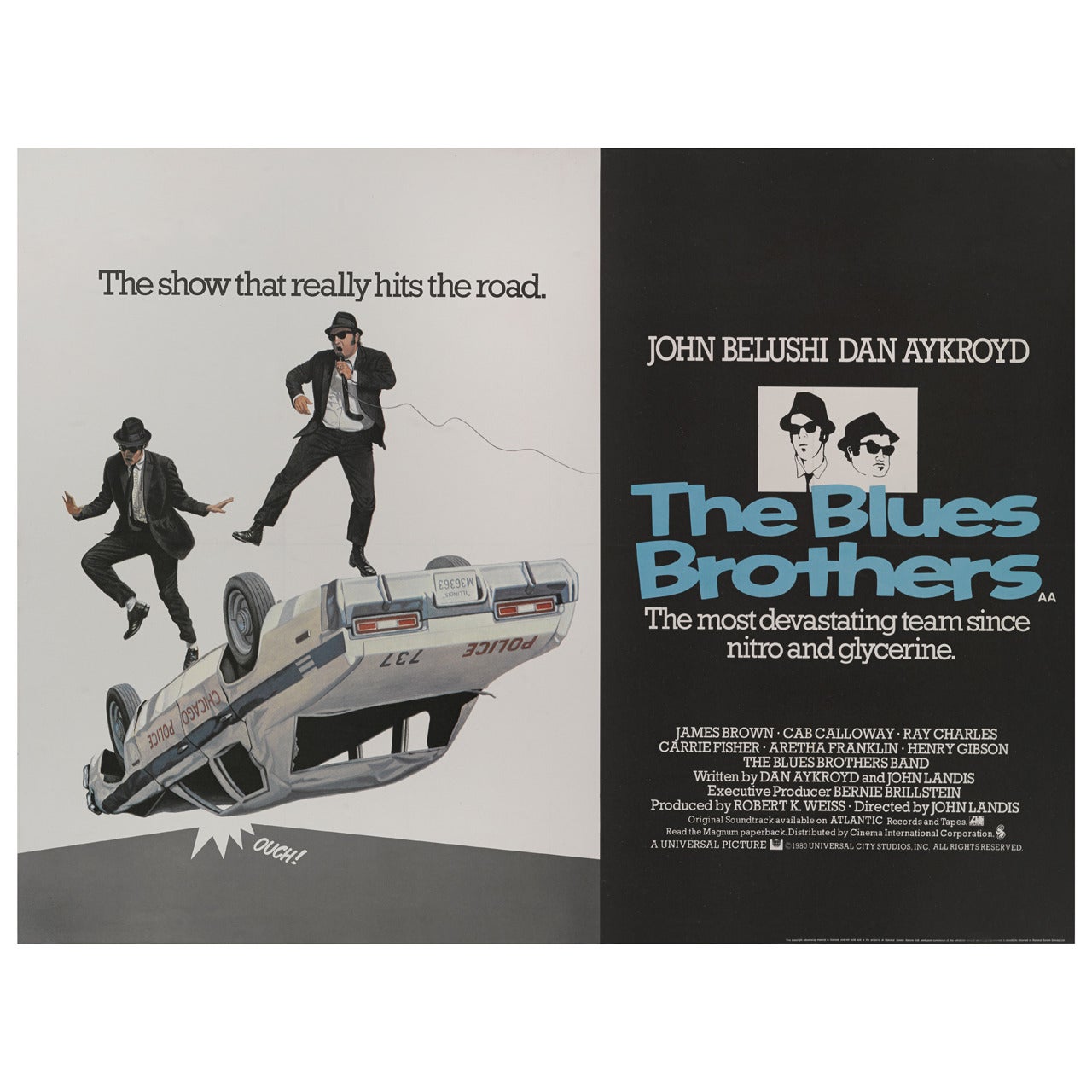 "The Blues Brothers" Original British Movie Poster, 1980