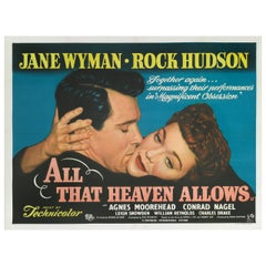 Vintage "All That Heaven Allows, " Film Poster