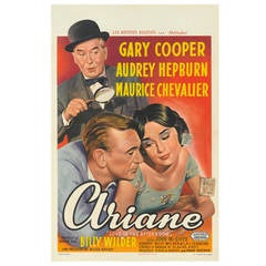 "Love in the Afternoon, Ariane, " Belgian Movie Poster