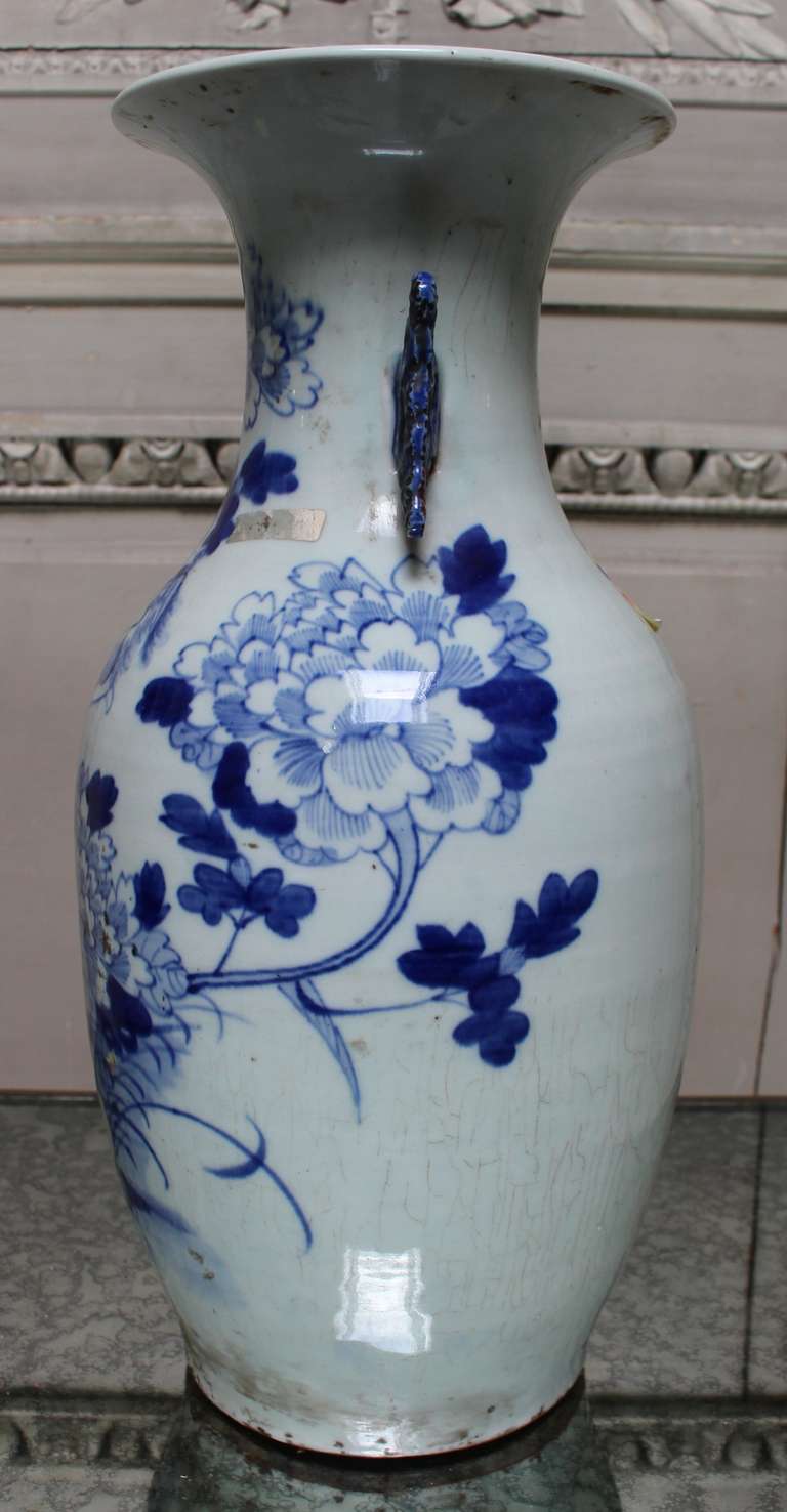 chinese peacock vase