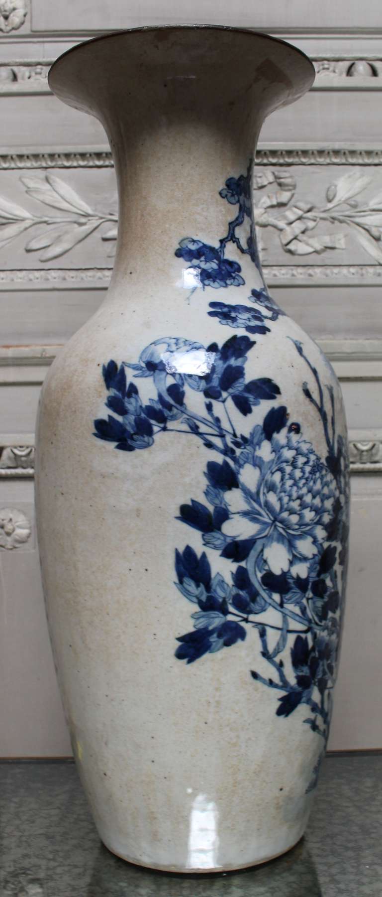 19th Century A Blue and White Chinese Vase
