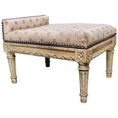 French Louis XVI Style Painted Footstool