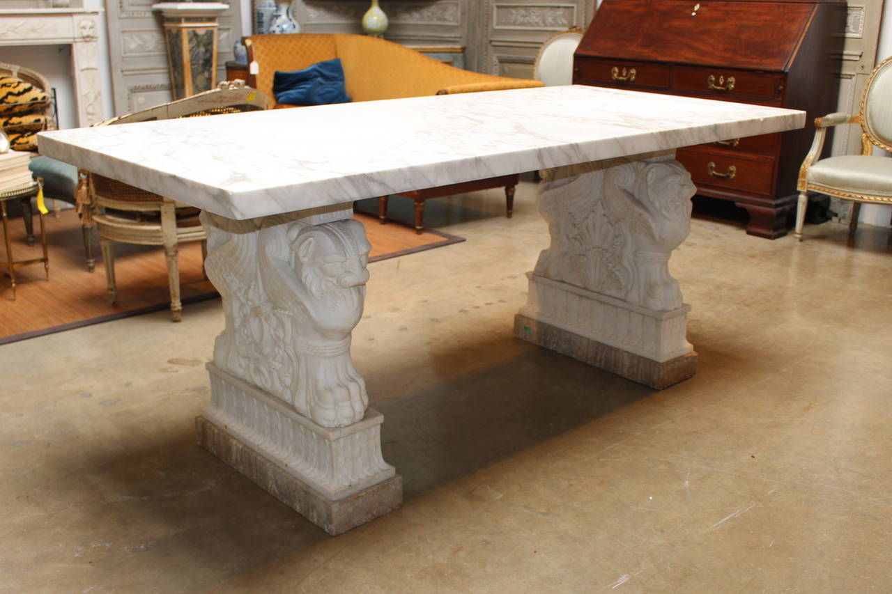 An Italian Marble Center Table