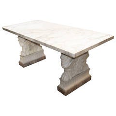 An Italian Marble Center Table