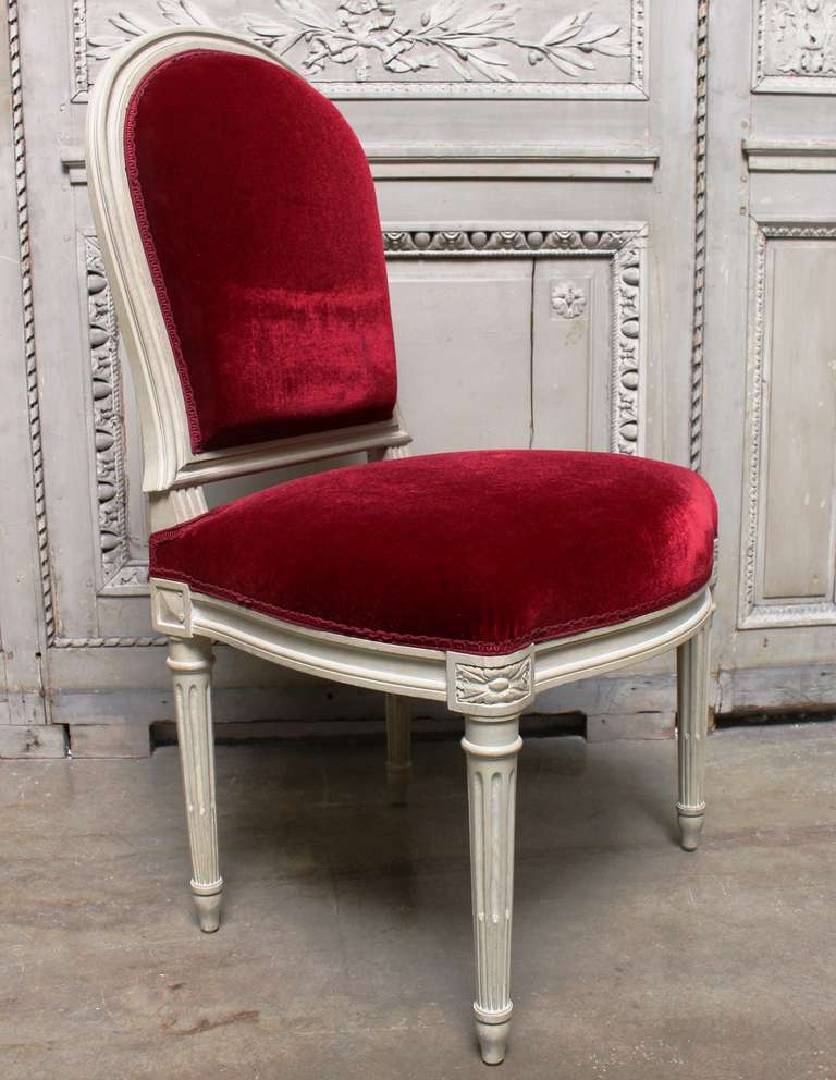 Twelve French Louis XVI Style Large Scale Dining Room Chairs In Good Condition In Dallas, TX