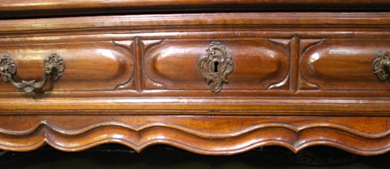 French Carved Walnut Louis XV Armoire 1