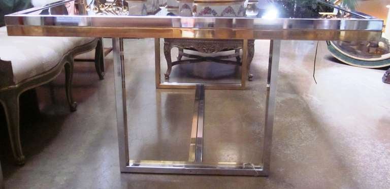 bronze glass dining table