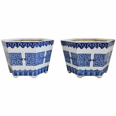 Pair of Chinese Porcelain Jardinieres