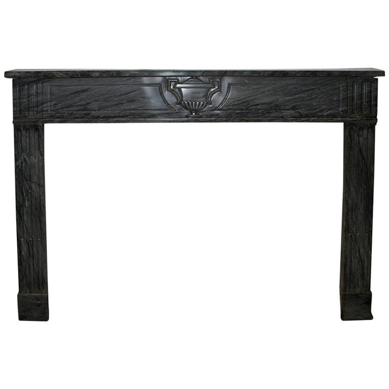 French Directoire marble mantel, 1795, offered by Embree & Lake Antiques Inc.