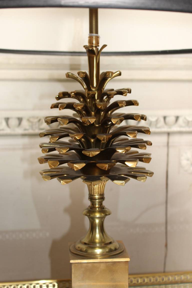 Mid-Century Modern Maison Charles Bronze Table Lamp