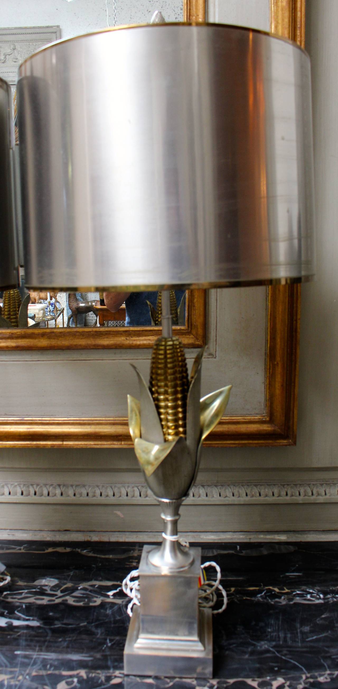 French Pair of Maison Charles Corn Lamps