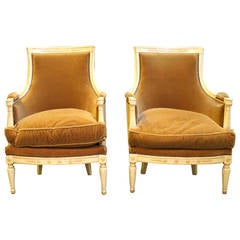 Pair of Directoire Style Bergeres