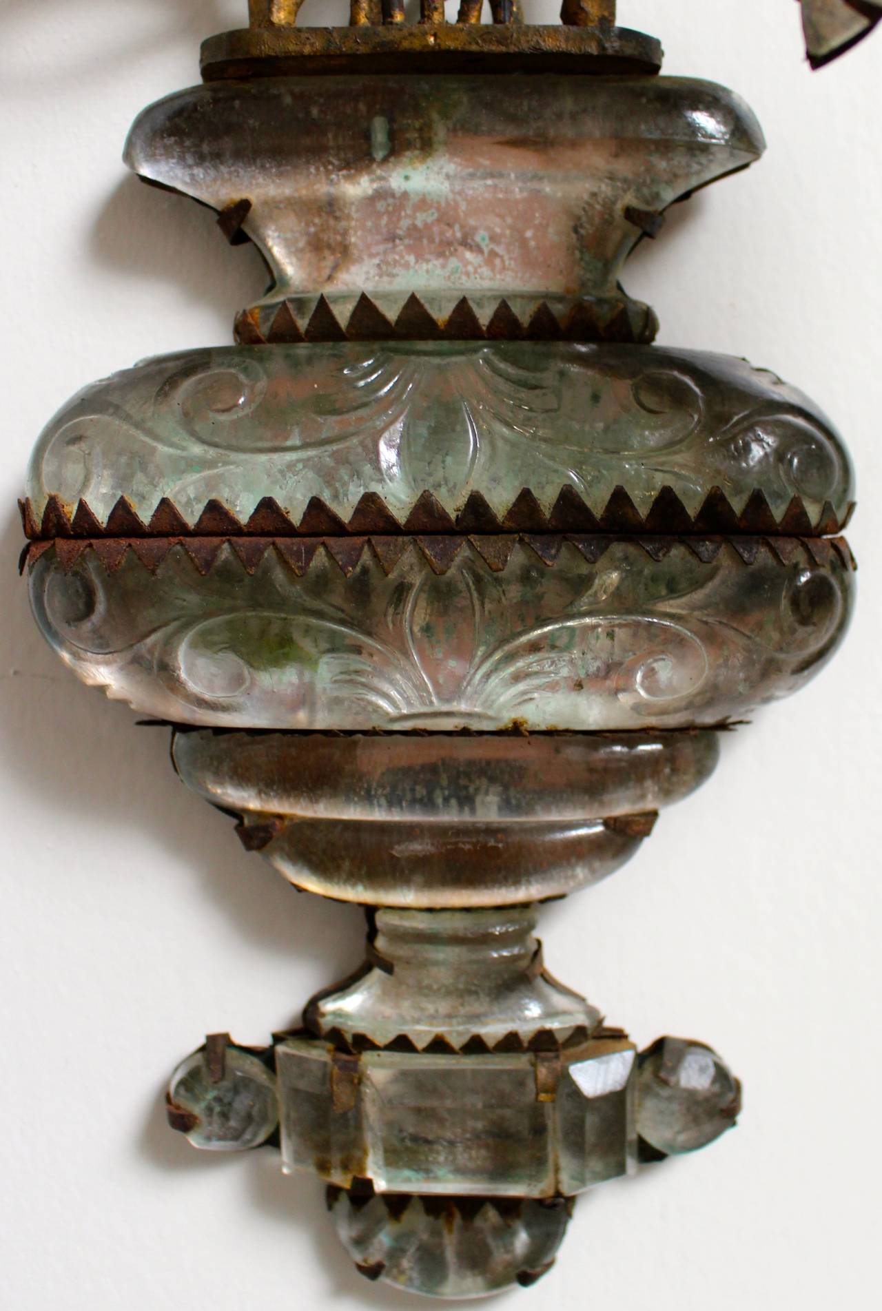 Set of Four Old French Bagues Sconces 2