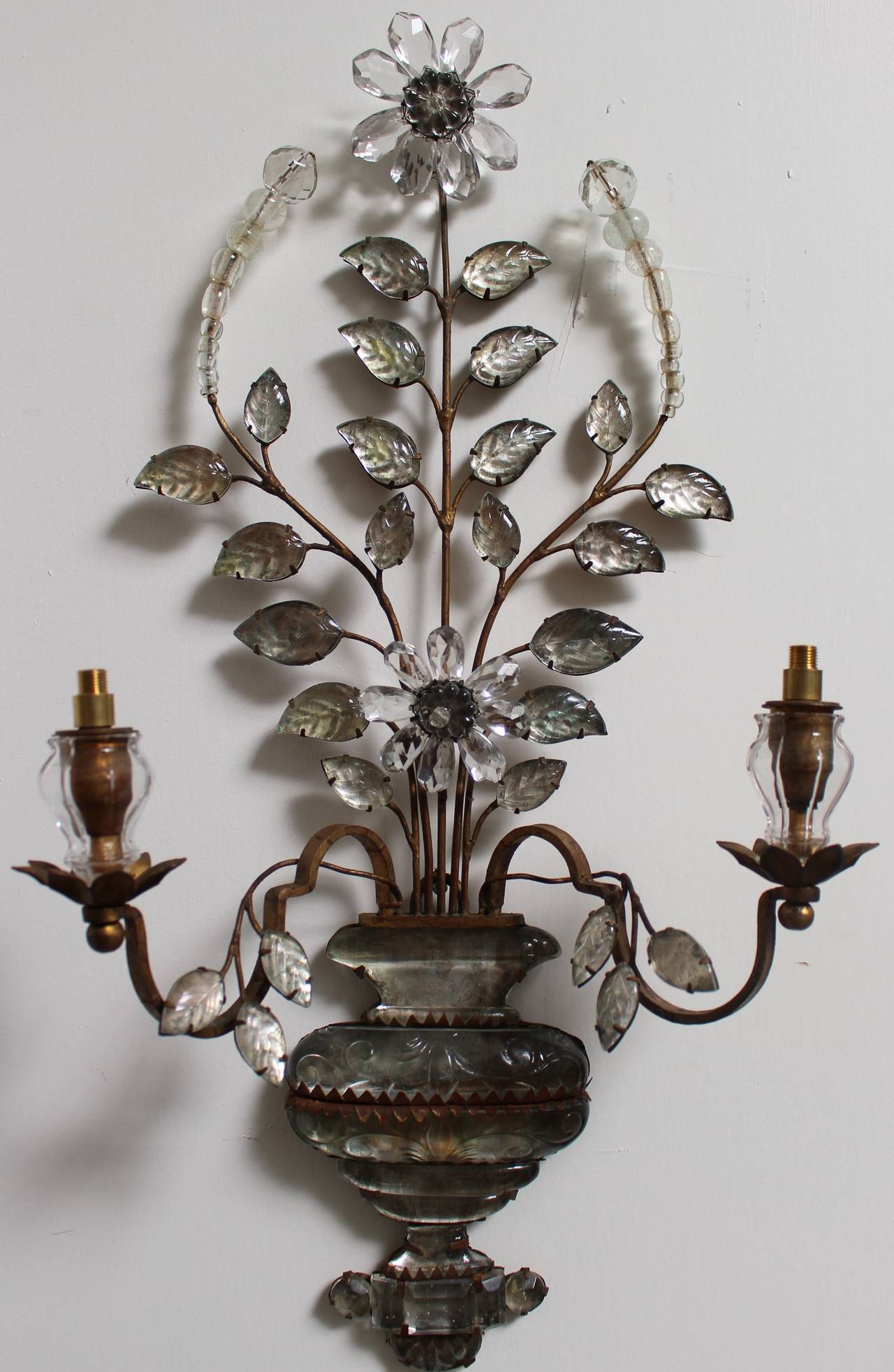 Modern Set of Four Old French Bagues Sconces