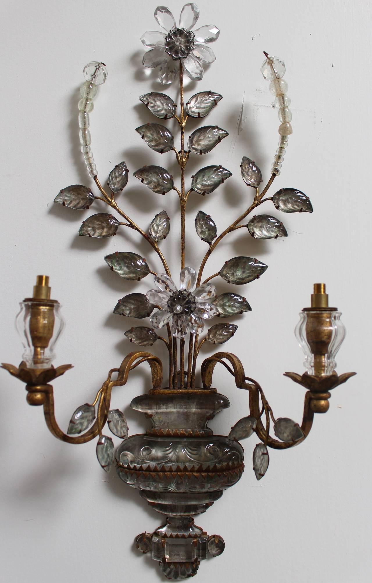 A set of four old French Bagues sconces.