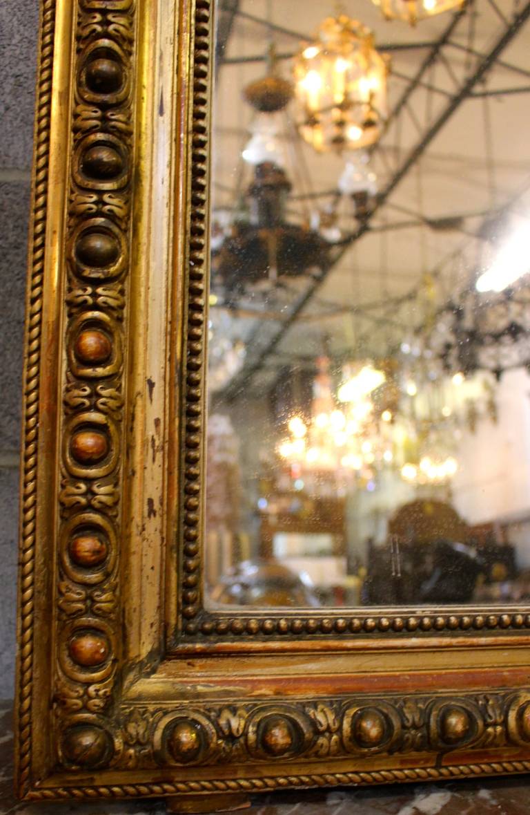 Wood French Louis XVI Style Mirror