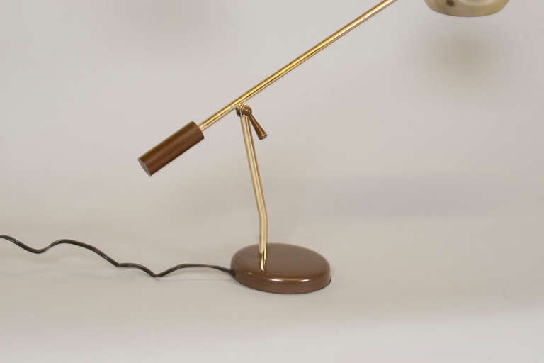 Mid-20th Century Brass Desk Lamp by Tensor