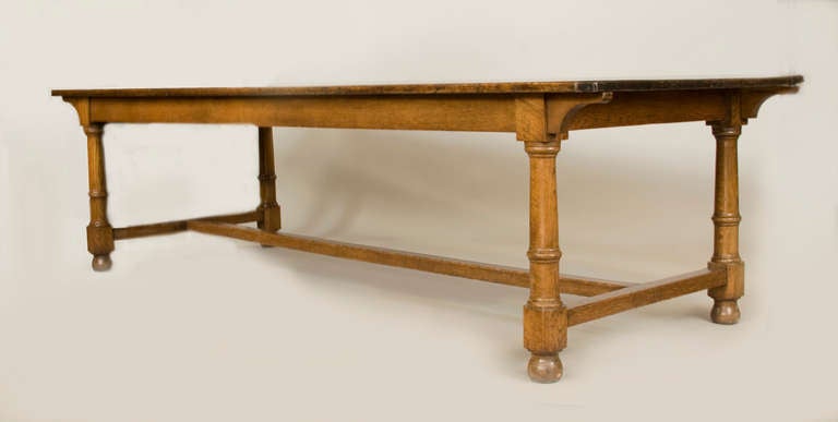 Large 19th Century English Farm Table 1