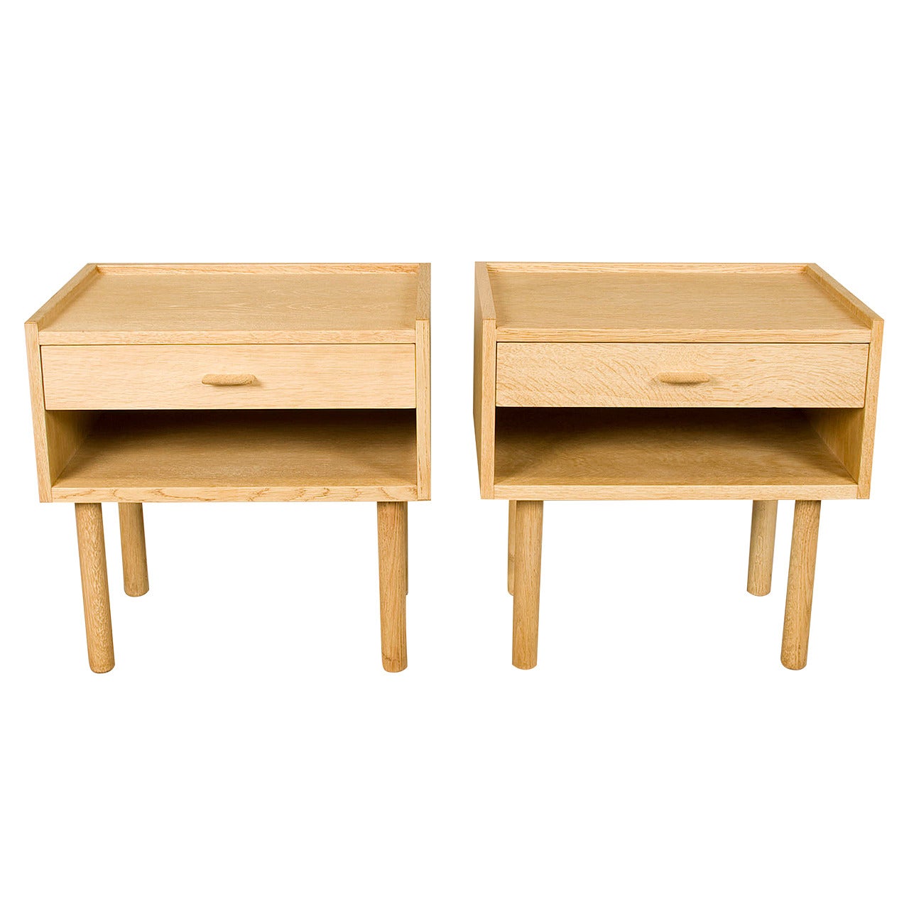 Pair of Nightstands by Hans Wegner for Ry Mobler